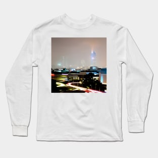 Melbourne City Lights landscape Photo Long Sleeve T-Shirt